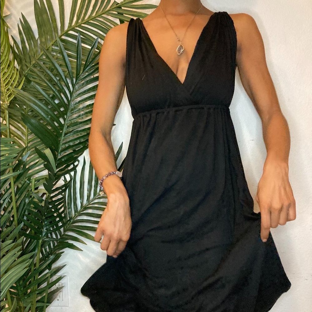 J Crew Black midi Spring Fling Dress - Picture 5 of 8